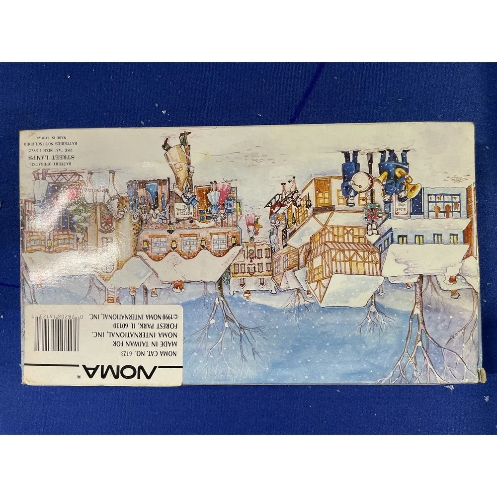 Lemax Street Lamp Miniature Set Of 4 For Christmas Village 1992 Orig Box #14012 - Picture 2 of 3